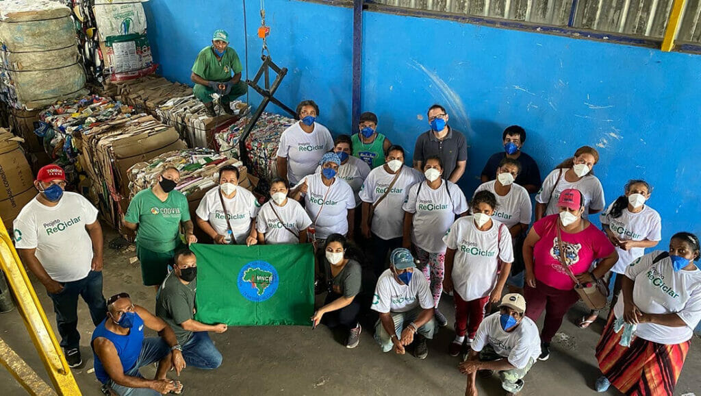 Recycling Project participants in Brazil