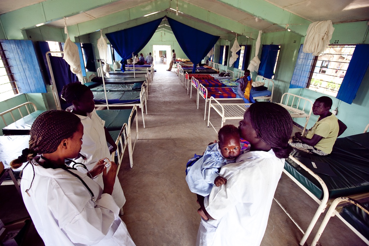 Sudan, May 2009. The Nimule Hospital where Intrahealth works in conjunctions with Merlin.