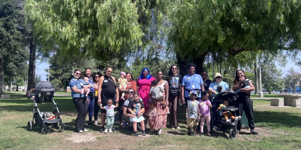 Group picture of a moms walking group